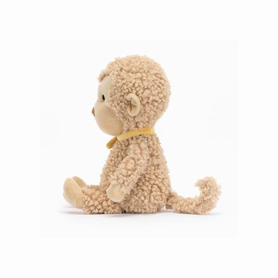 Jellycat Fuzzkin Monkey USA | 37562ICEG